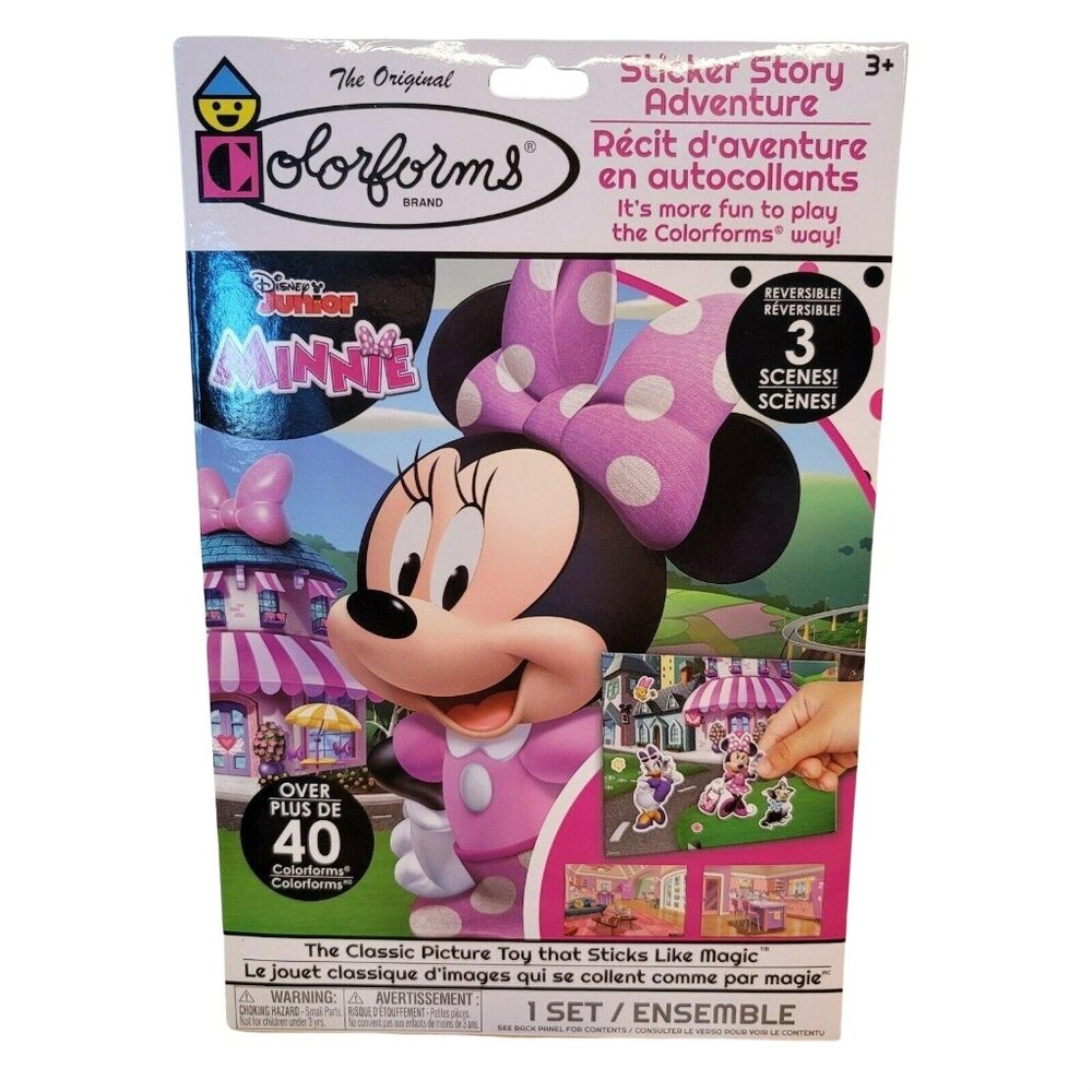 Colorforms Minnie Mouse Sticker Story Adventure Disney Jr Mickey Retro Pretend